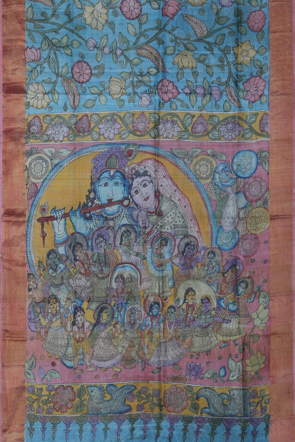 Image of Kalamkari Painting Saree