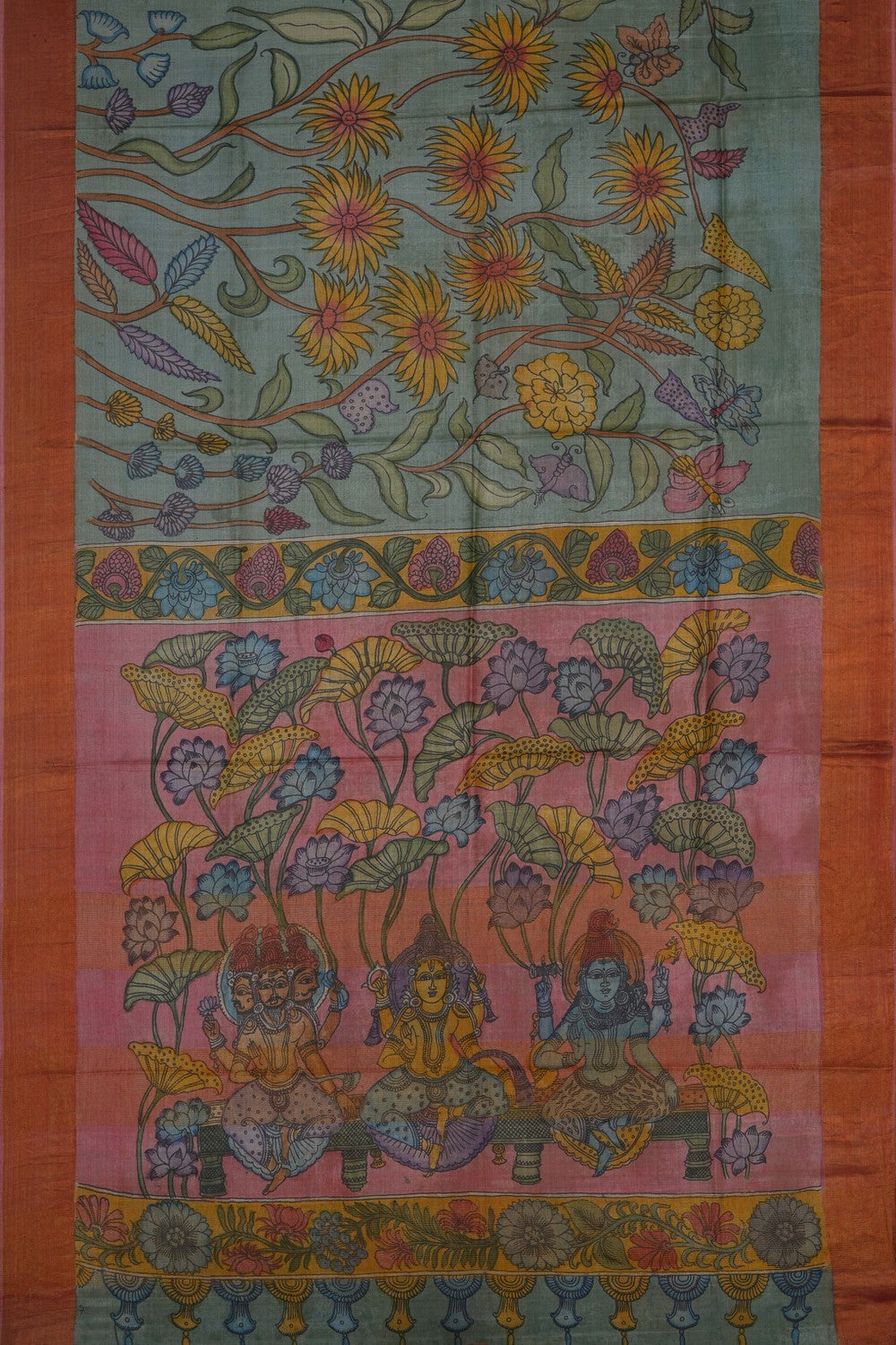 Image of Kalamkari Painting Saree