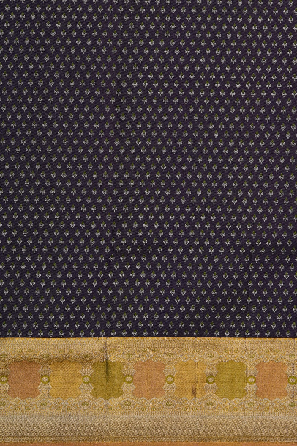 Image of Kanjivaram Silk Brocade Purple Saree