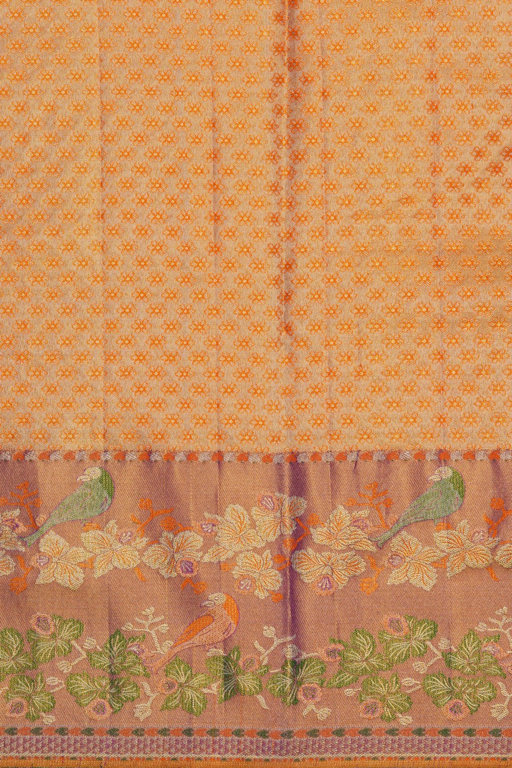 Image of Kanjivaram Silk Tissue Brocade Saree