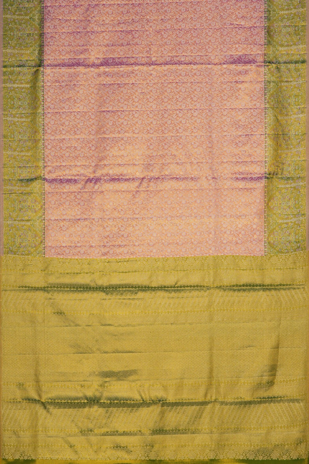 Image of Kanjivaram Silk Tissue Brocade Saree