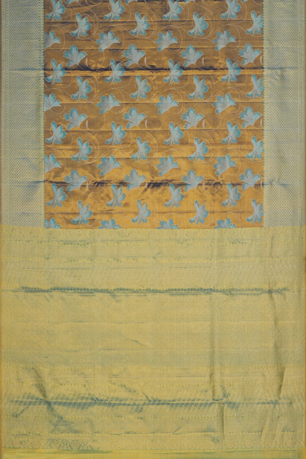 Image of Kanjivaram Silk Tissue Brocade Saree