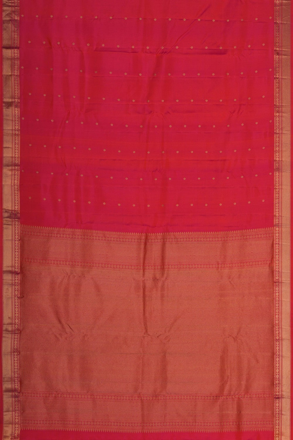 Image of South Silk Fuchsia-Pink Saree