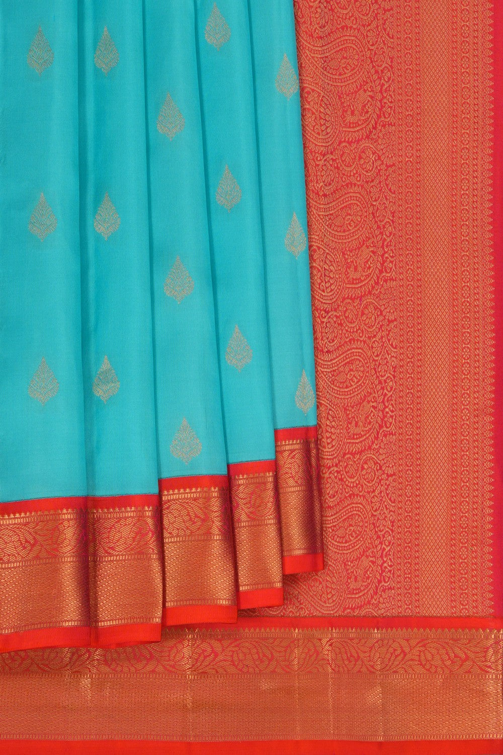 Image of South Silk Blue Saree