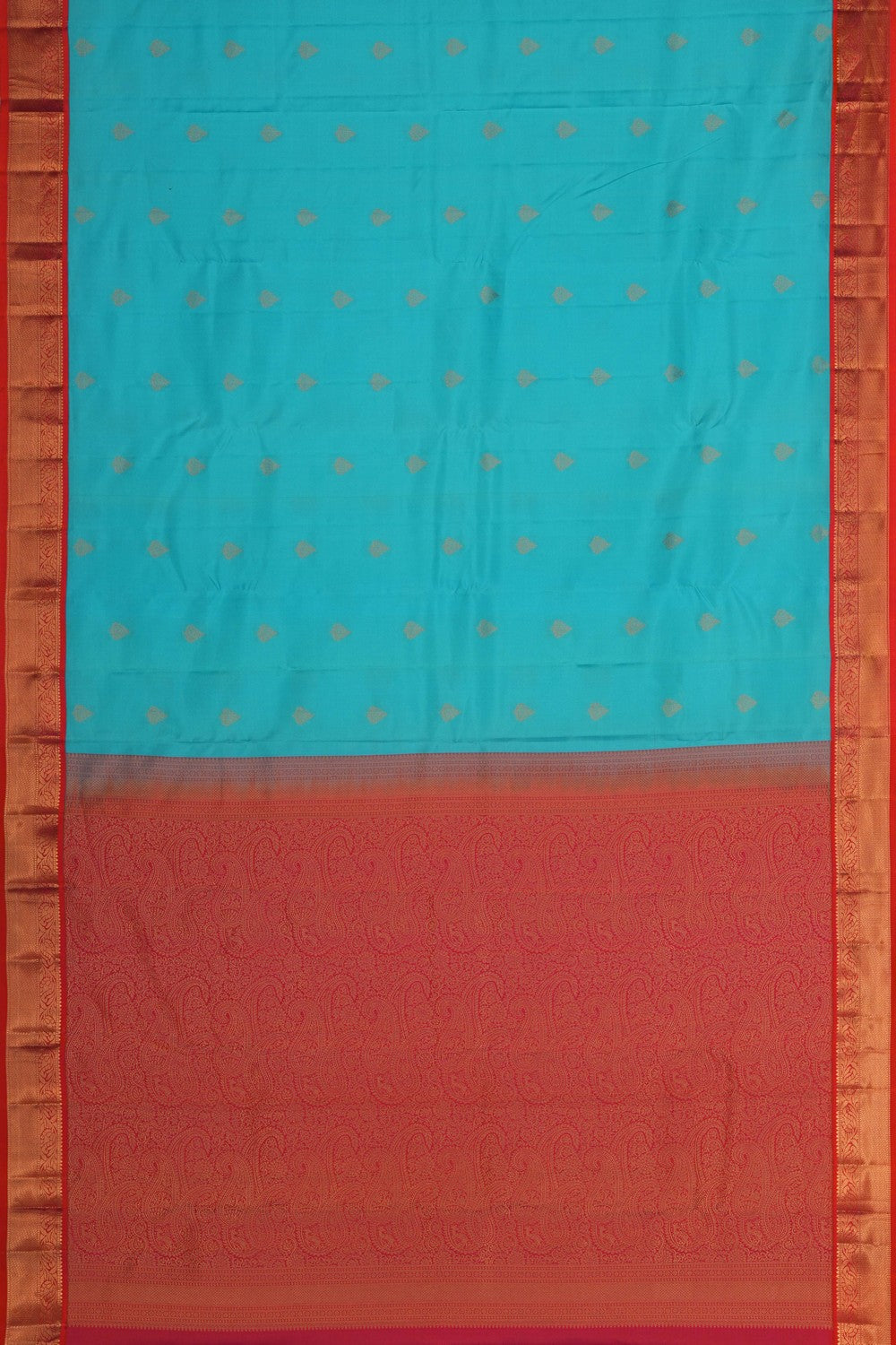 Image of South Silk Blue Saree