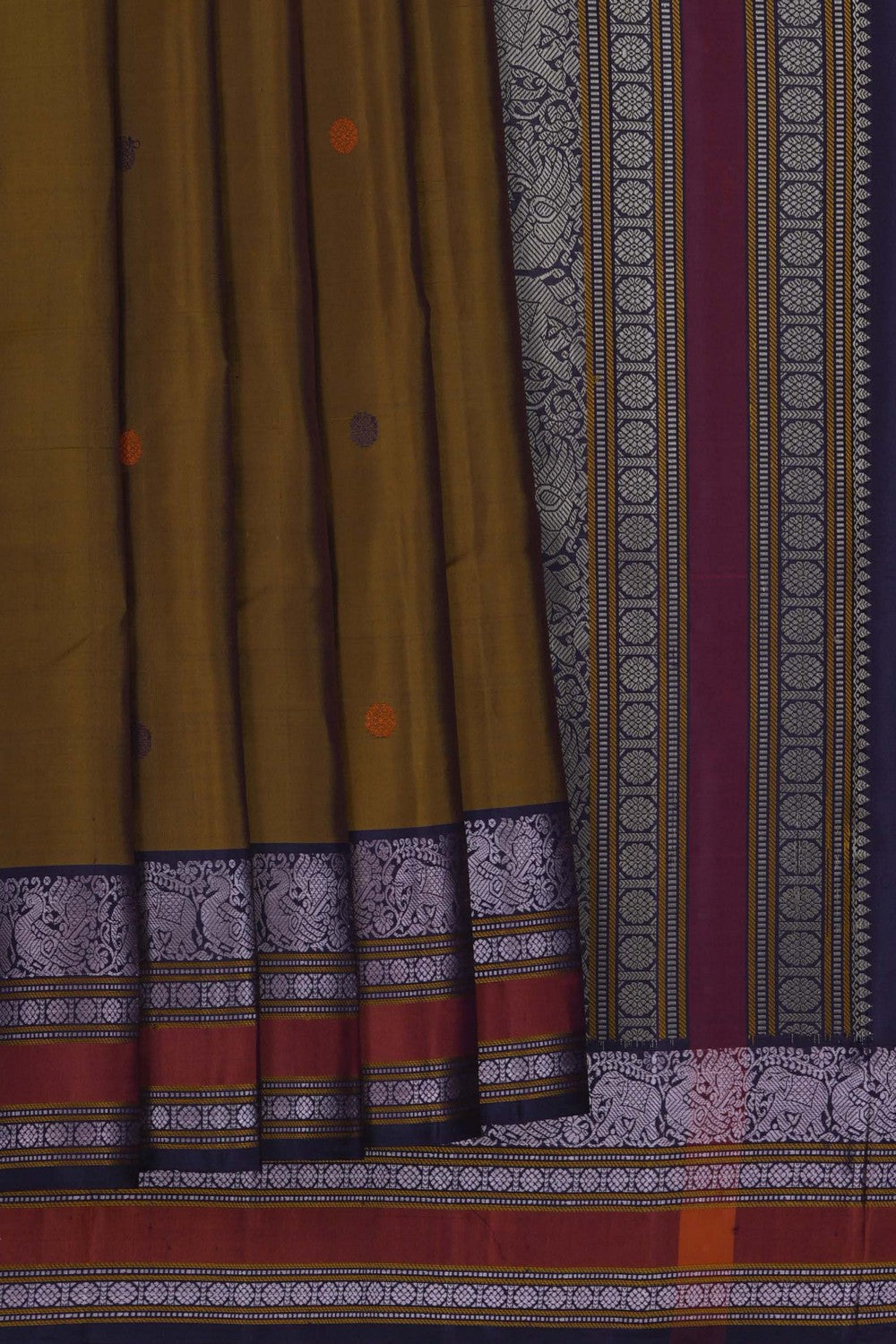 Image of South Silk Brown Saree