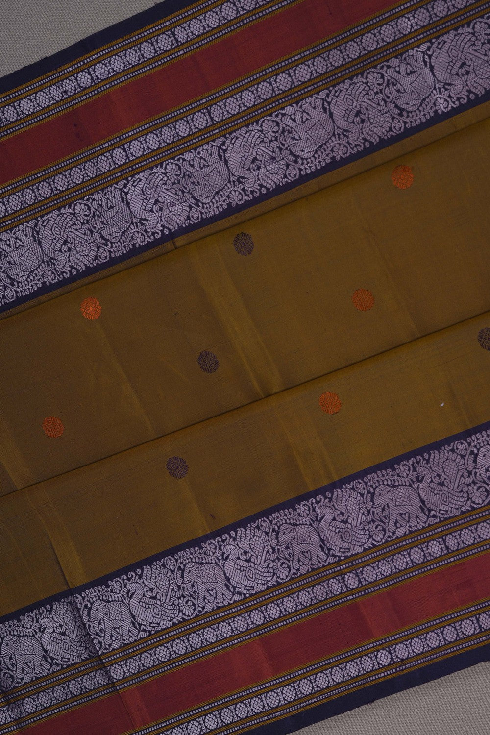 Image of South Silk Brown Saree