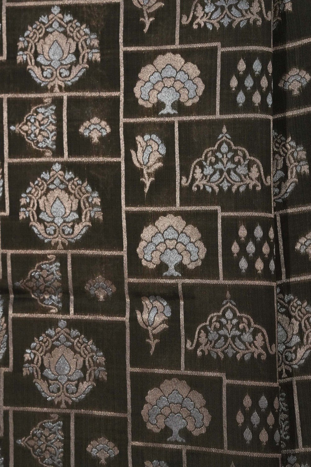 Image of Banarasi Silk Moss Green Saree