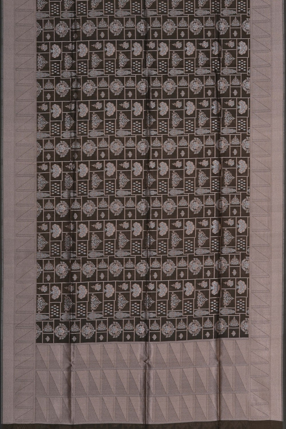 Image of Banarasi Silk Moss Green Saree