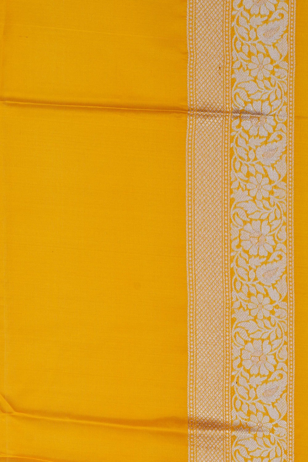 Image of Banarasi Silk Yellow Saree