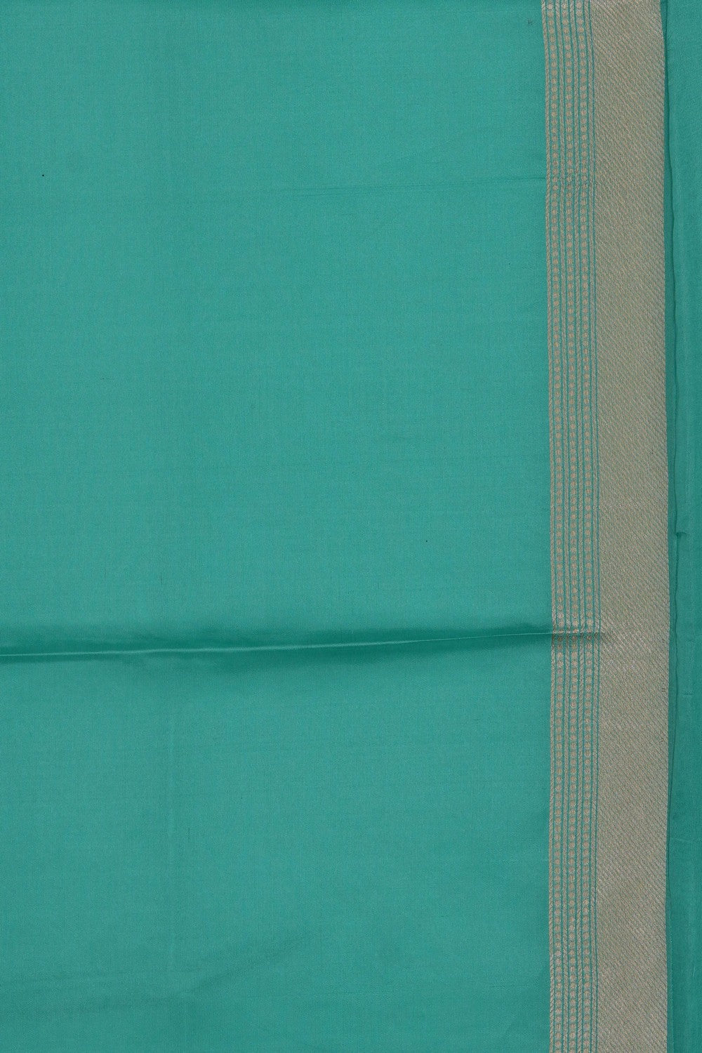 Image of Banarasi Silk Brocade Turquoise Green Saree