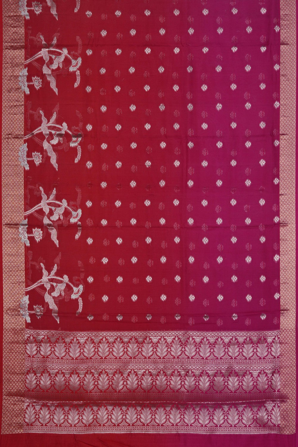 Image of Kota Silk Red Saree