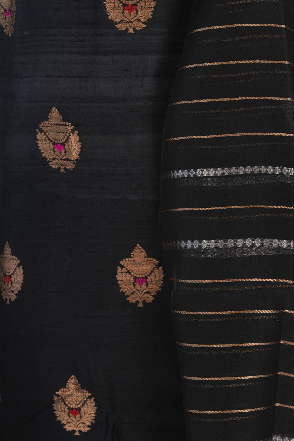 Image of Elegant Banarasi Dupion Silk Suit Material (3 Pcs Set)