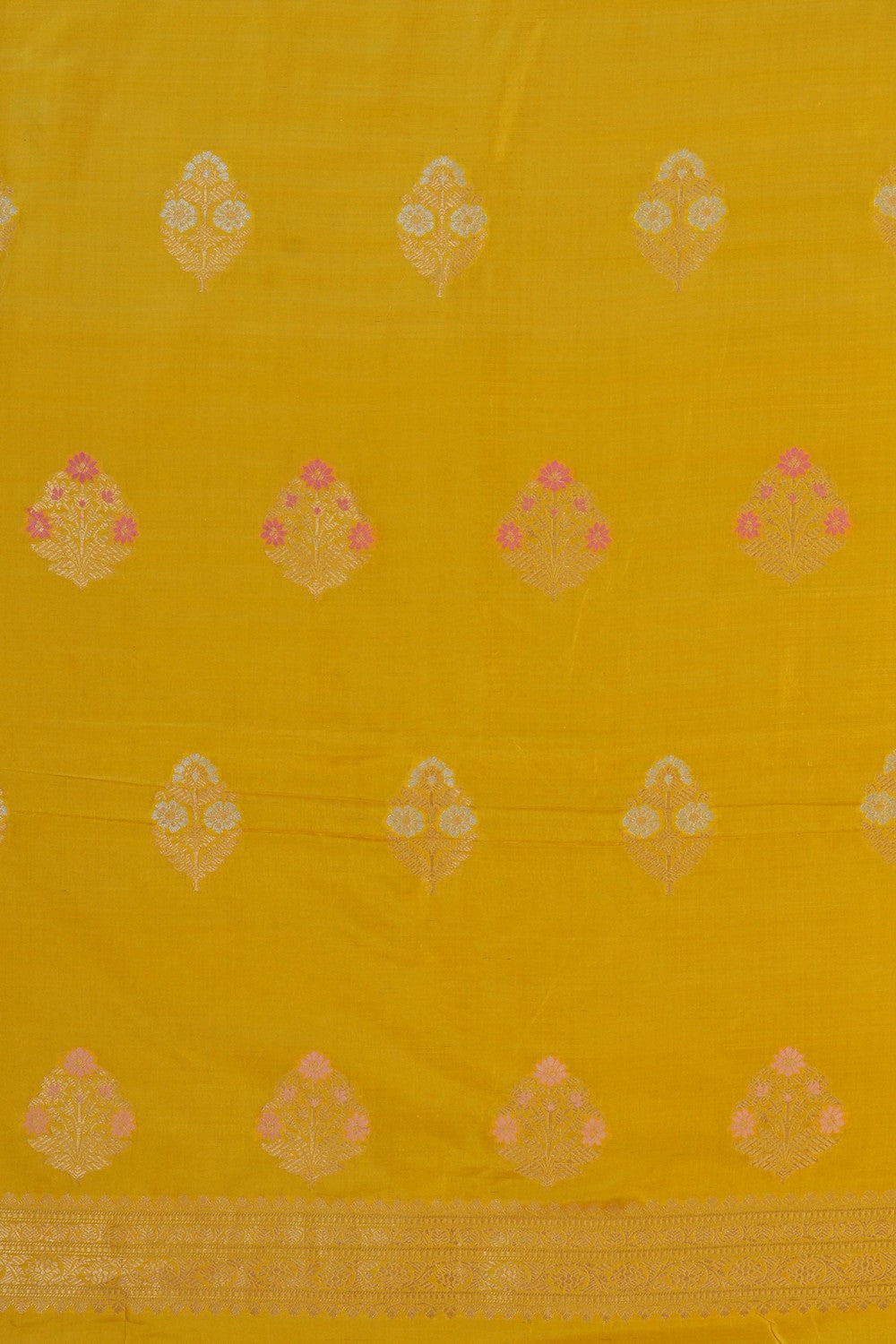Image of Elegant Banarasi Katan Silk Suit Material (3 Pcs Set)