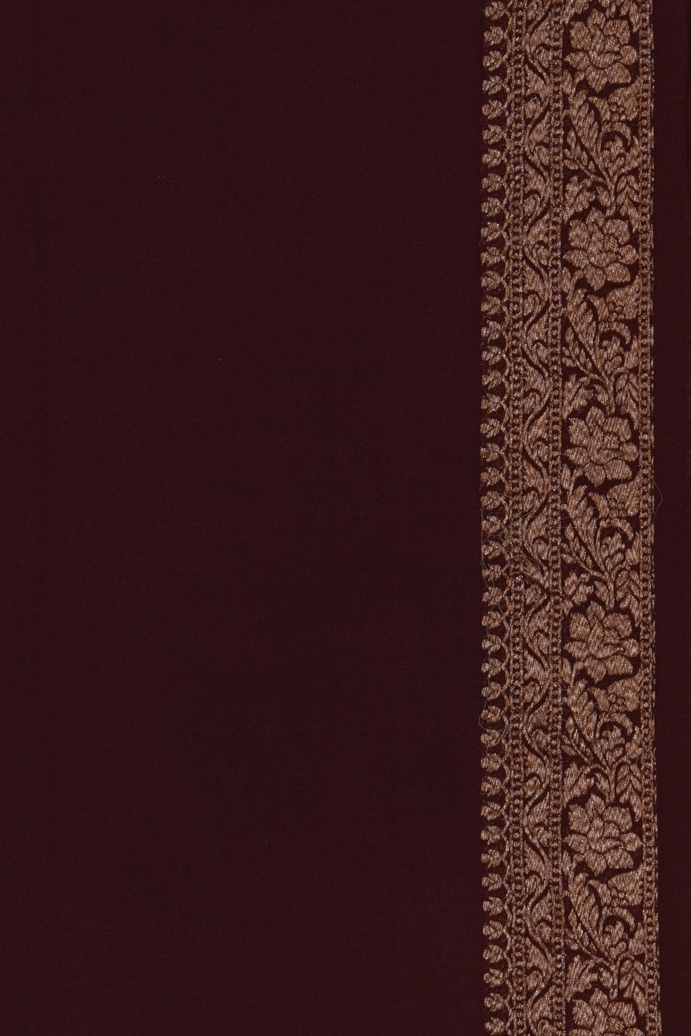 Image of Banarasi Georgette Brown Saree