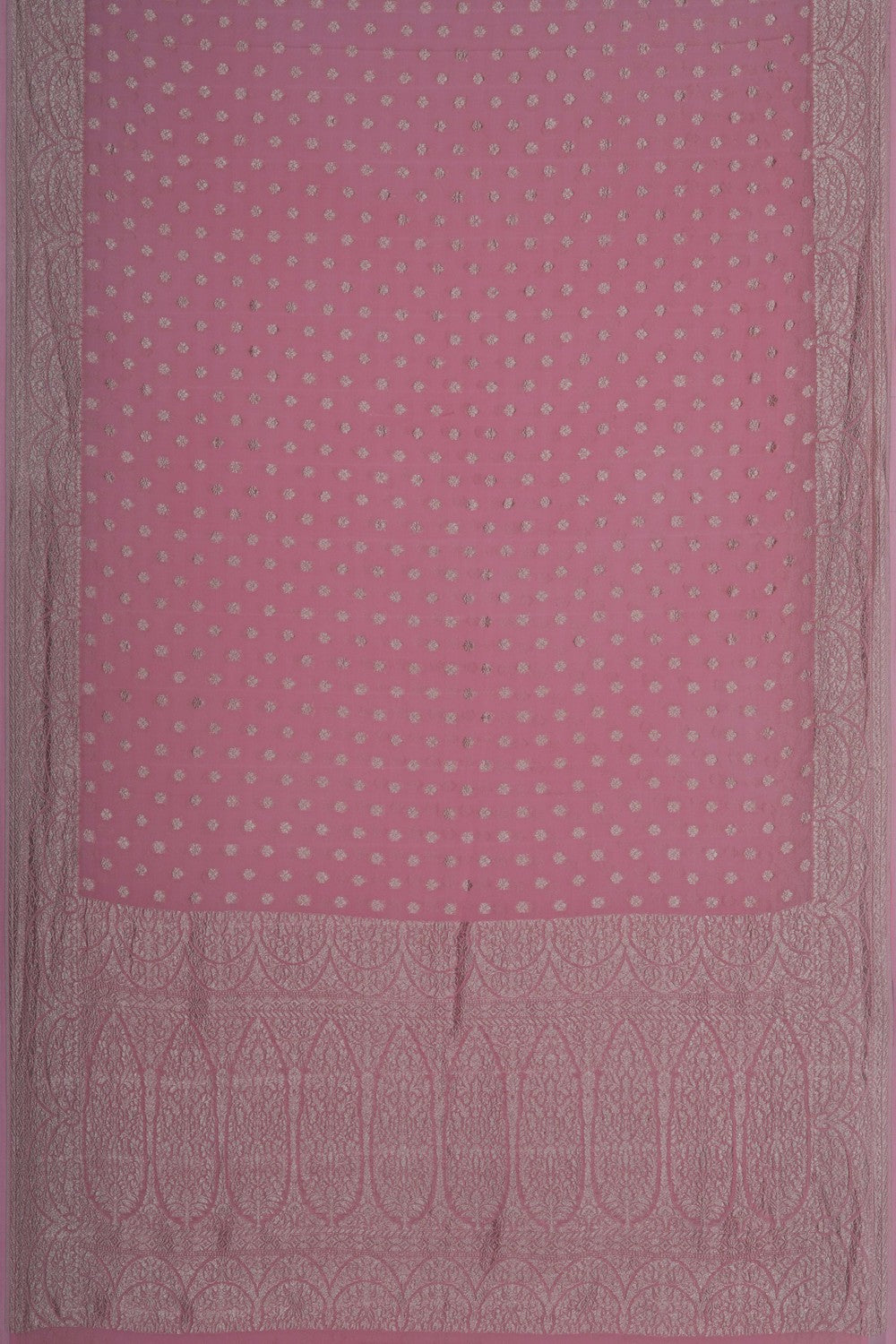 Image of Banarasi Georgette Pink Saree