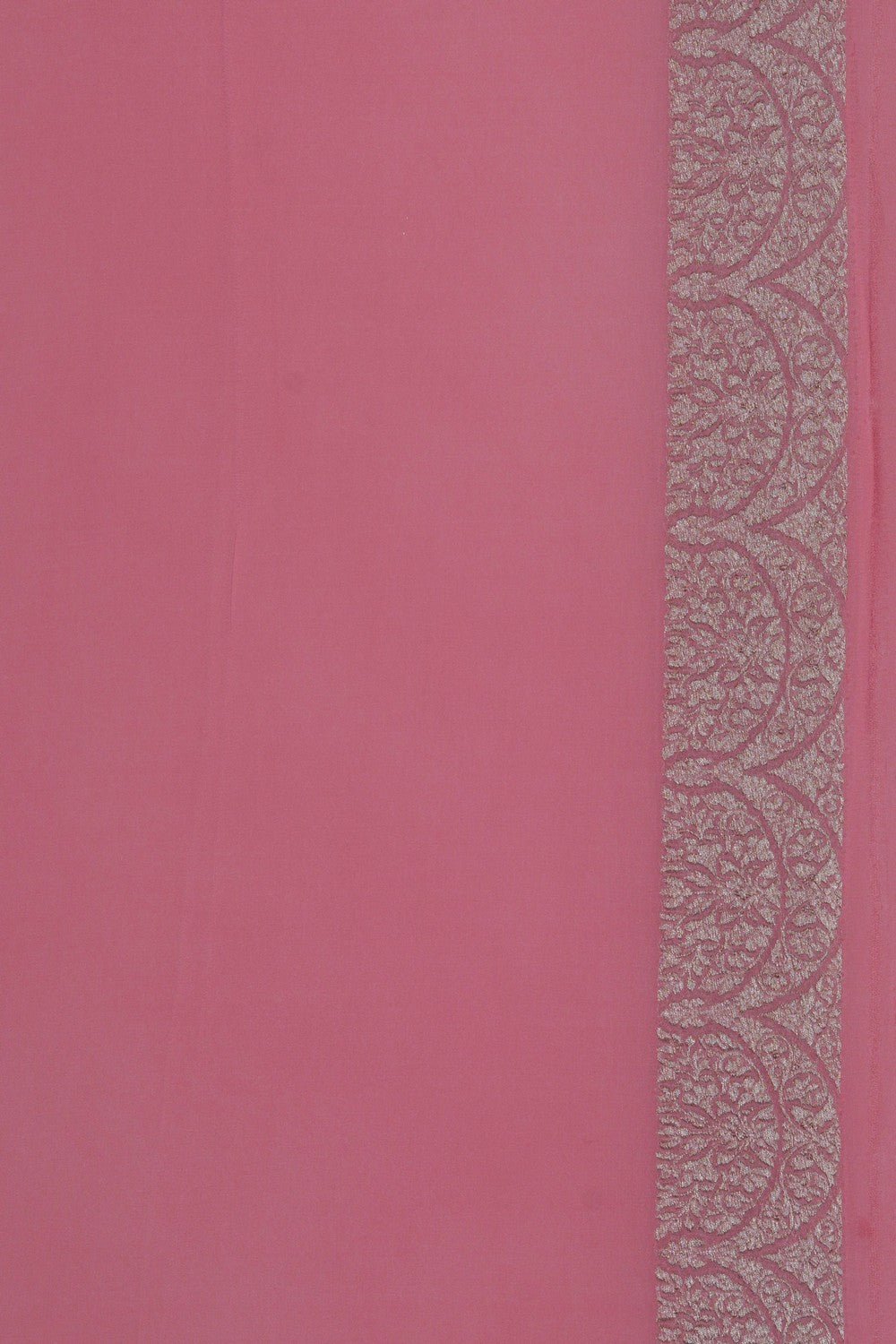 Image of Banarasi Georgette Pink Saree