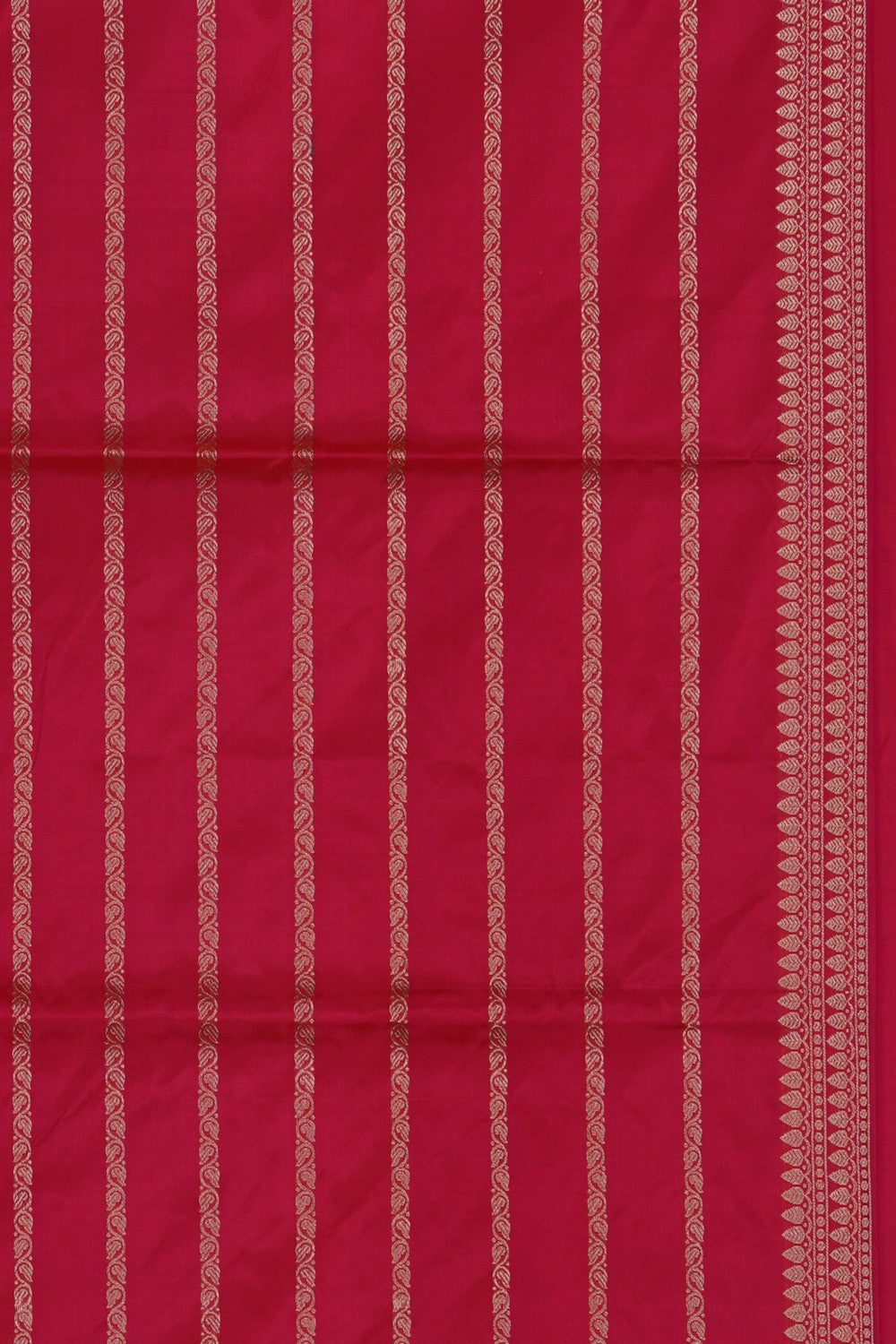 Image of Banarasi Silk Red Saree