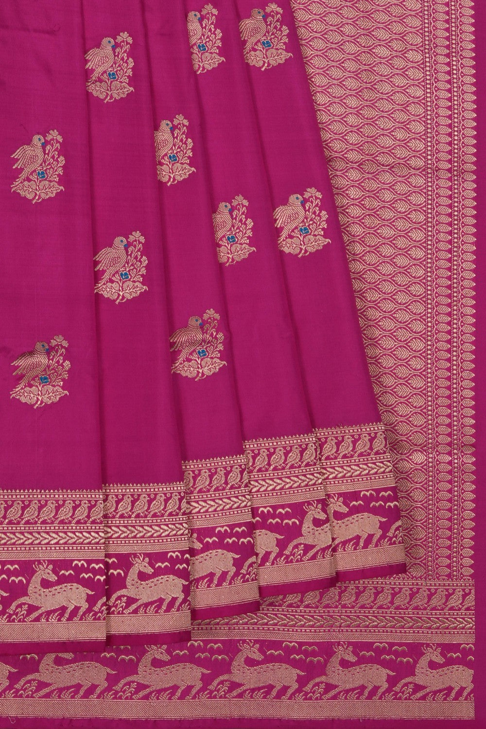 Image of Banarasi Silk Pink Saree
