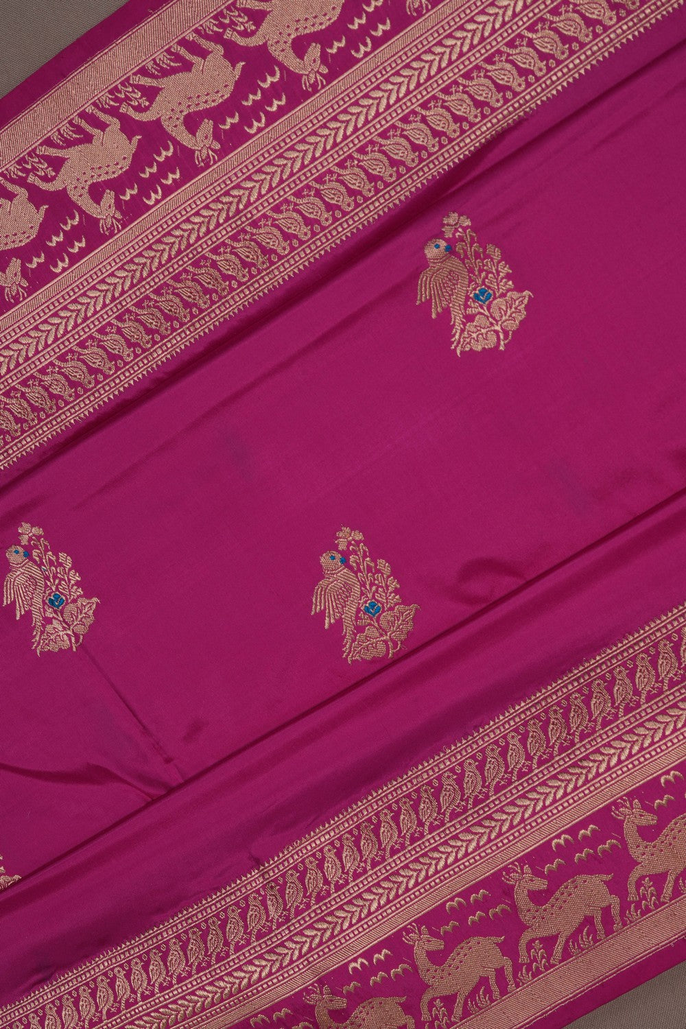 Image of Banarasi Silk Pink Saree