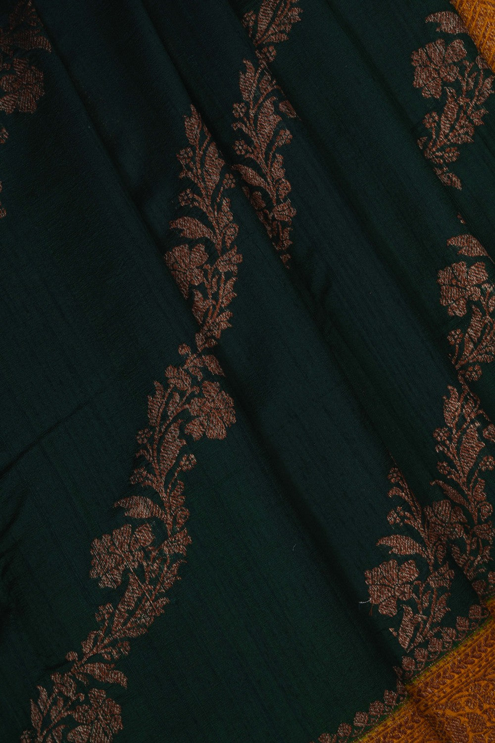 Image of Banarasi Dupion Silk Green Saree