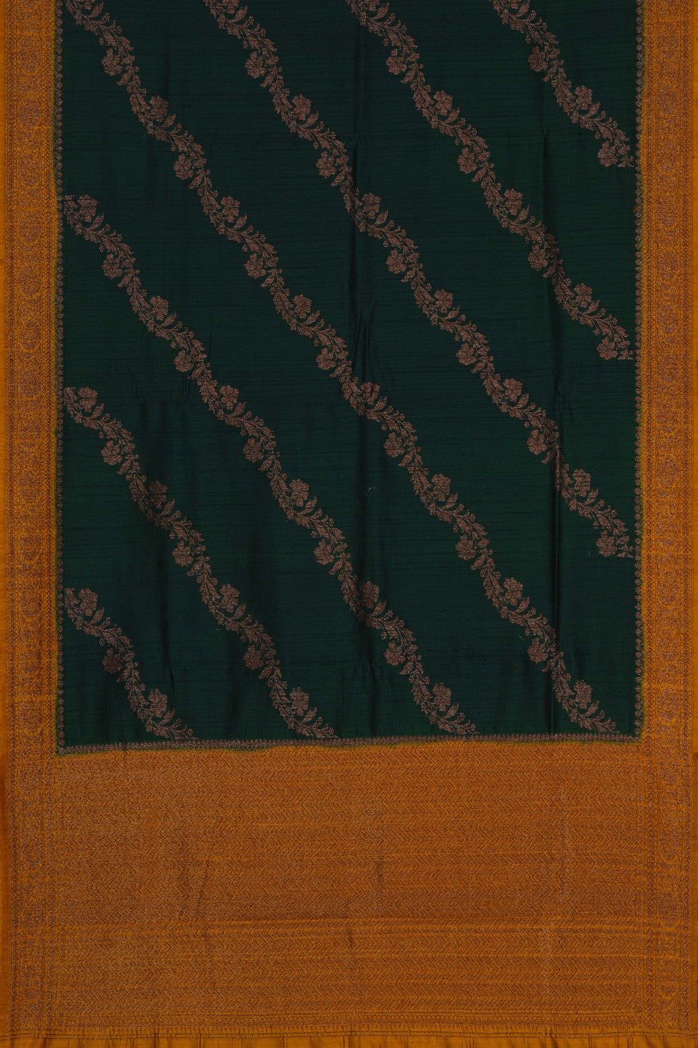 Image of Banarasi Dupion Silk Green Saree