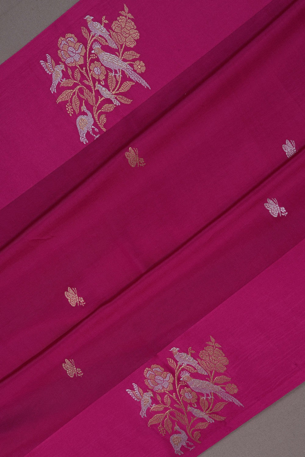 Image of Banarasi Silk Pink Saree
