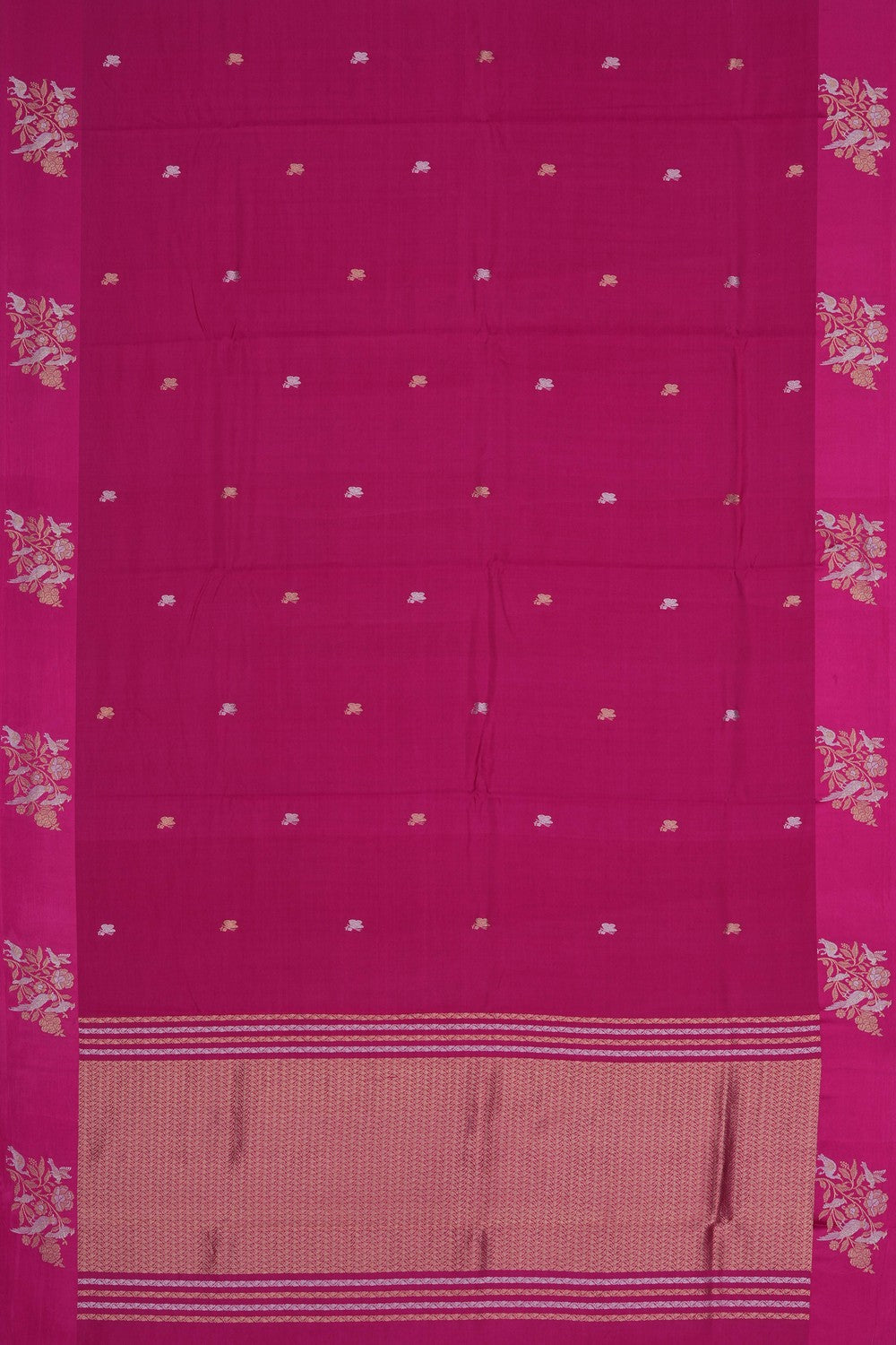 Image of Banarasi Silk Pink Saree
