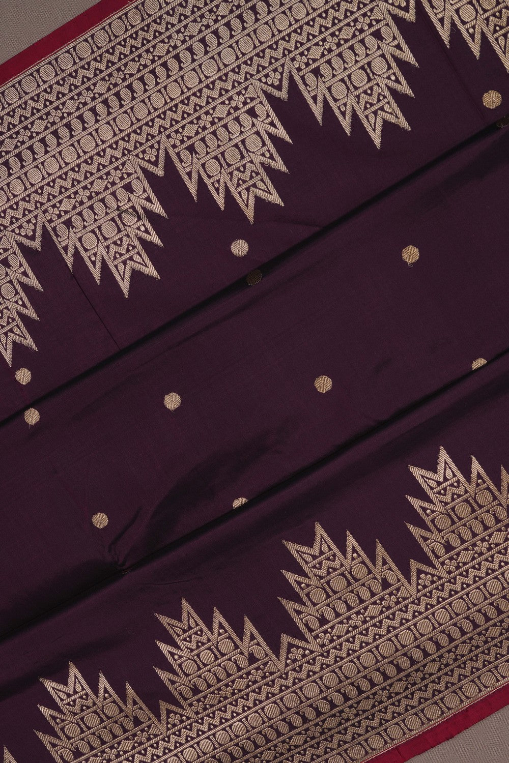 Image of Banarasi Silk Brown Saree