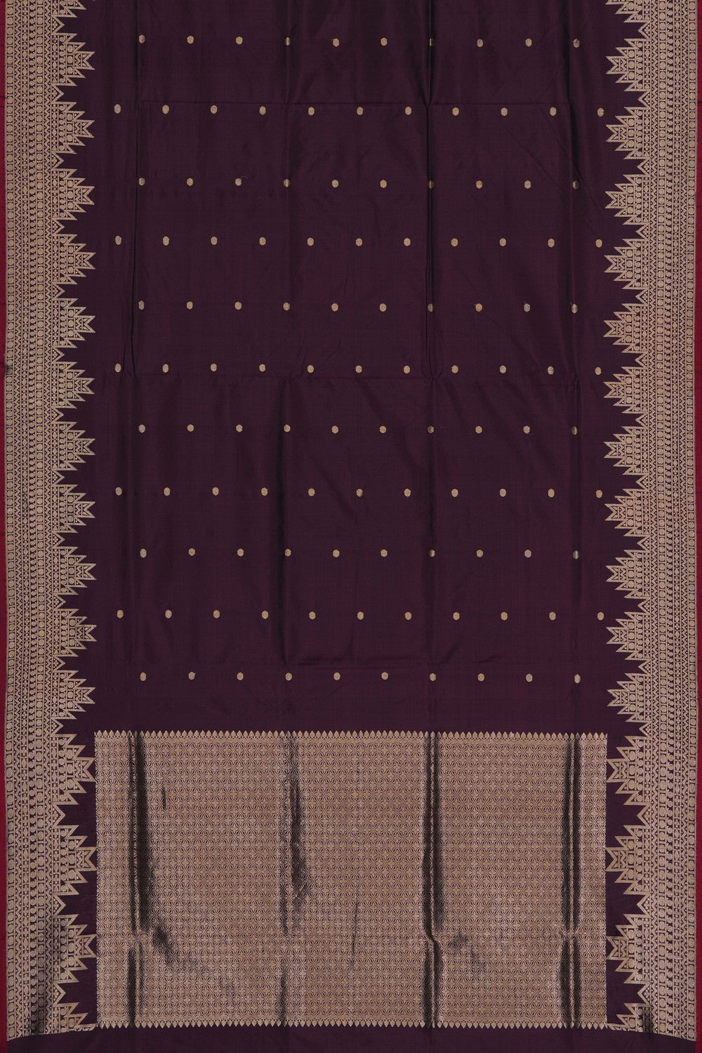Image of Banarasi Silk Brown Saree