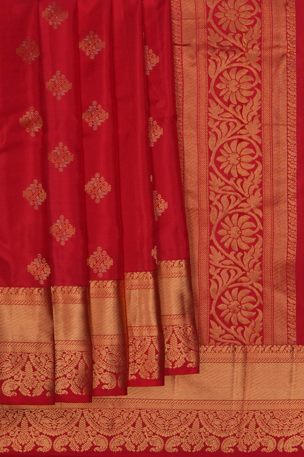 Image of South Silk Red Saree