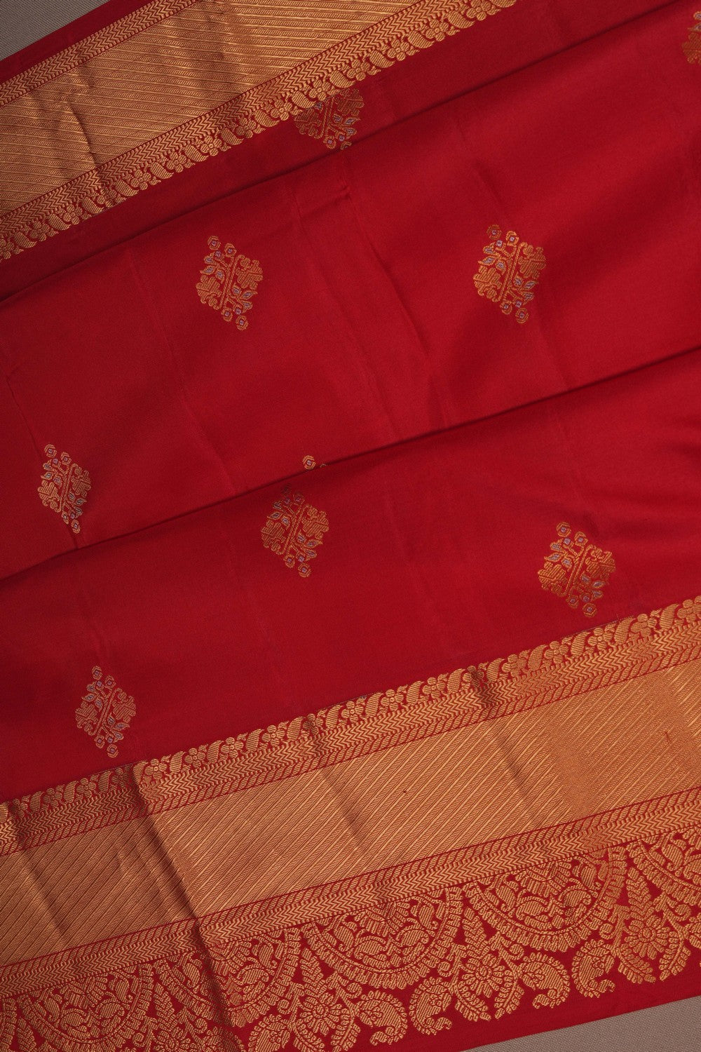 Image of South Silk Red Saree