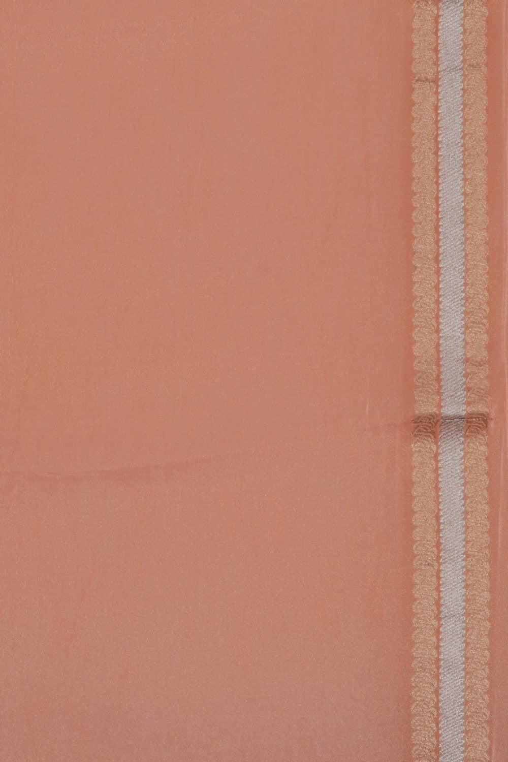 Image of Banarasi Tissue Silk Peach Saree