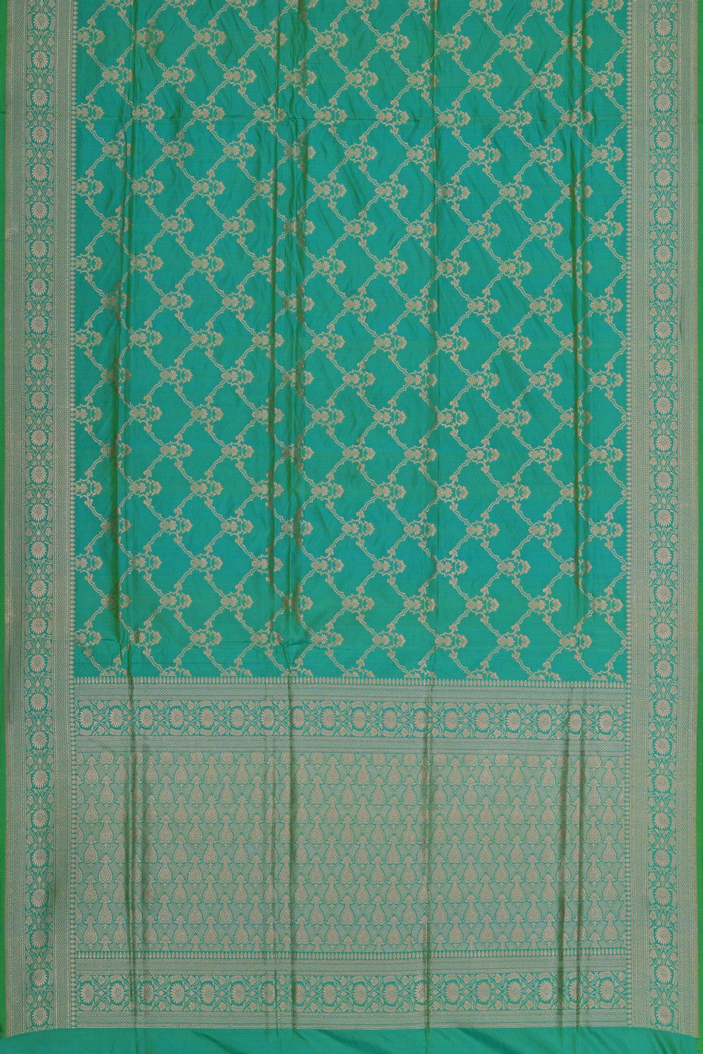 Image of Banarasi Silk Sea Green Saree