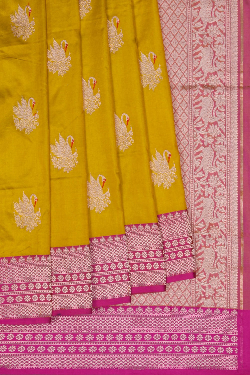 Image of Banarasi Silk Spring Green Saree