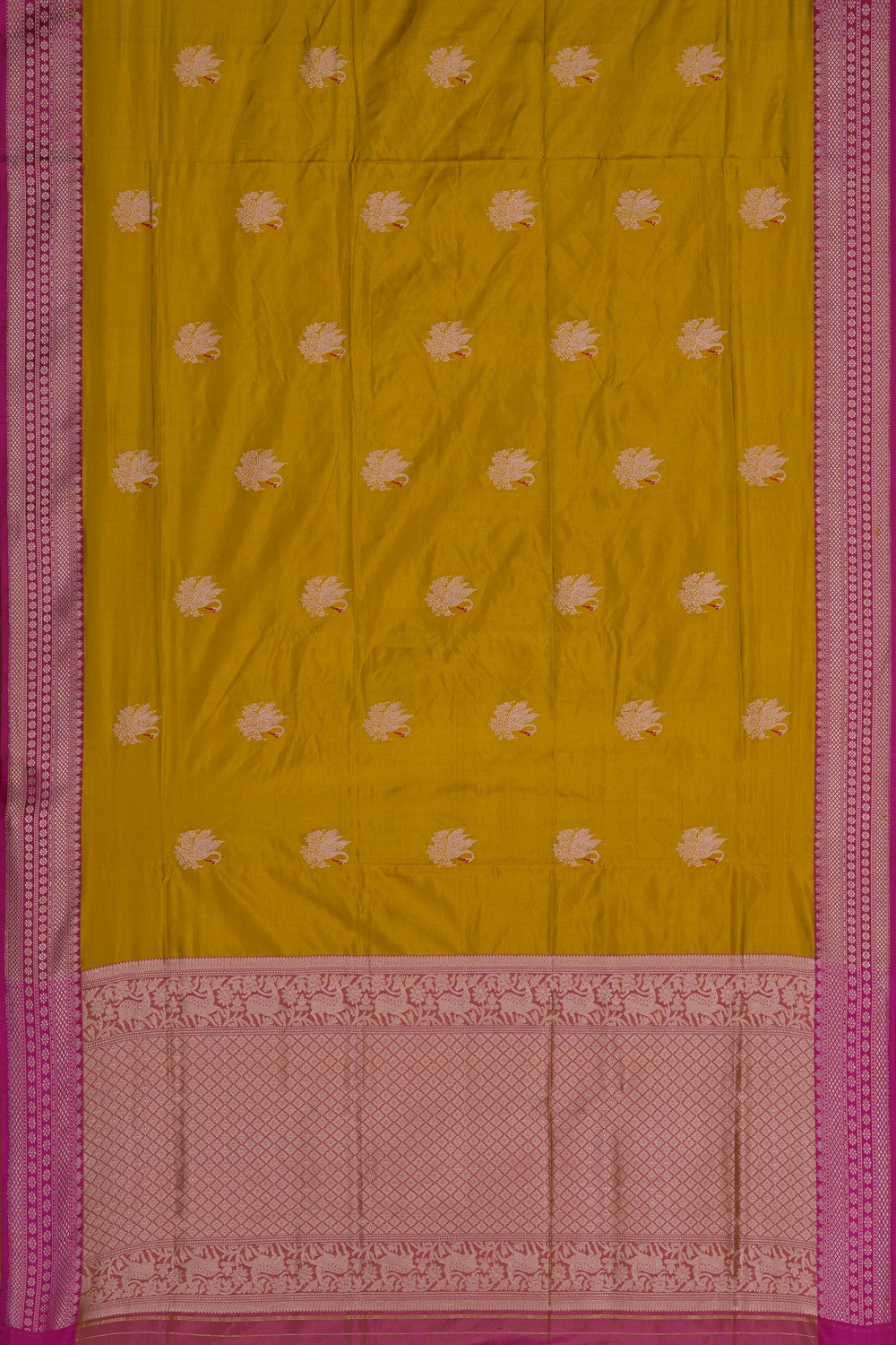 Image of Banarasi Silk Spring Green Saree