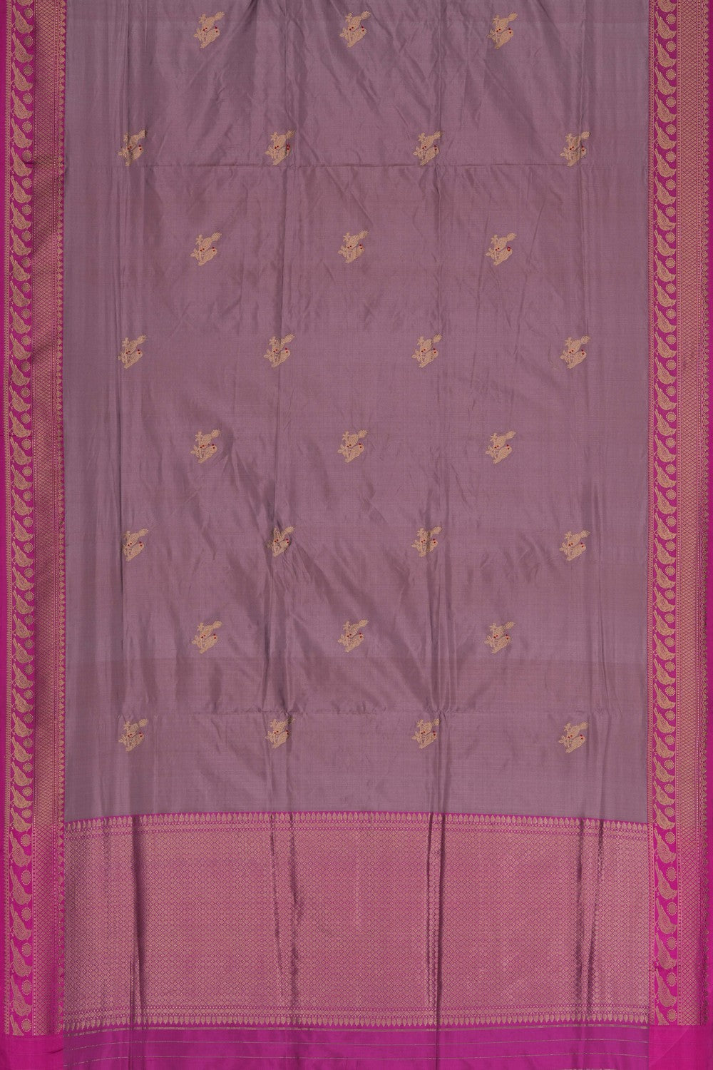 Image of Banarasi Silk Purple Saree