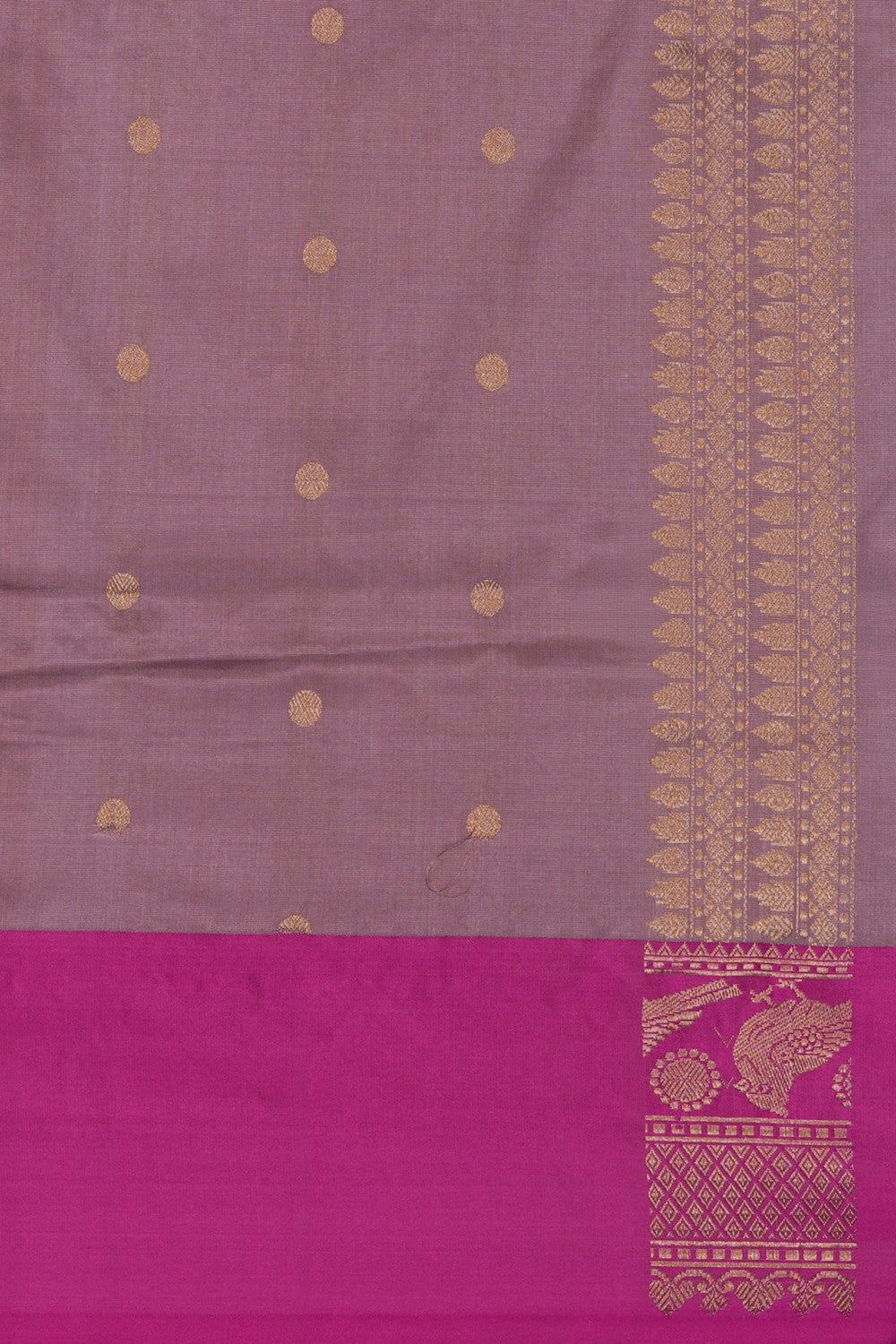 Image of Banarasi Silk Purple Saree