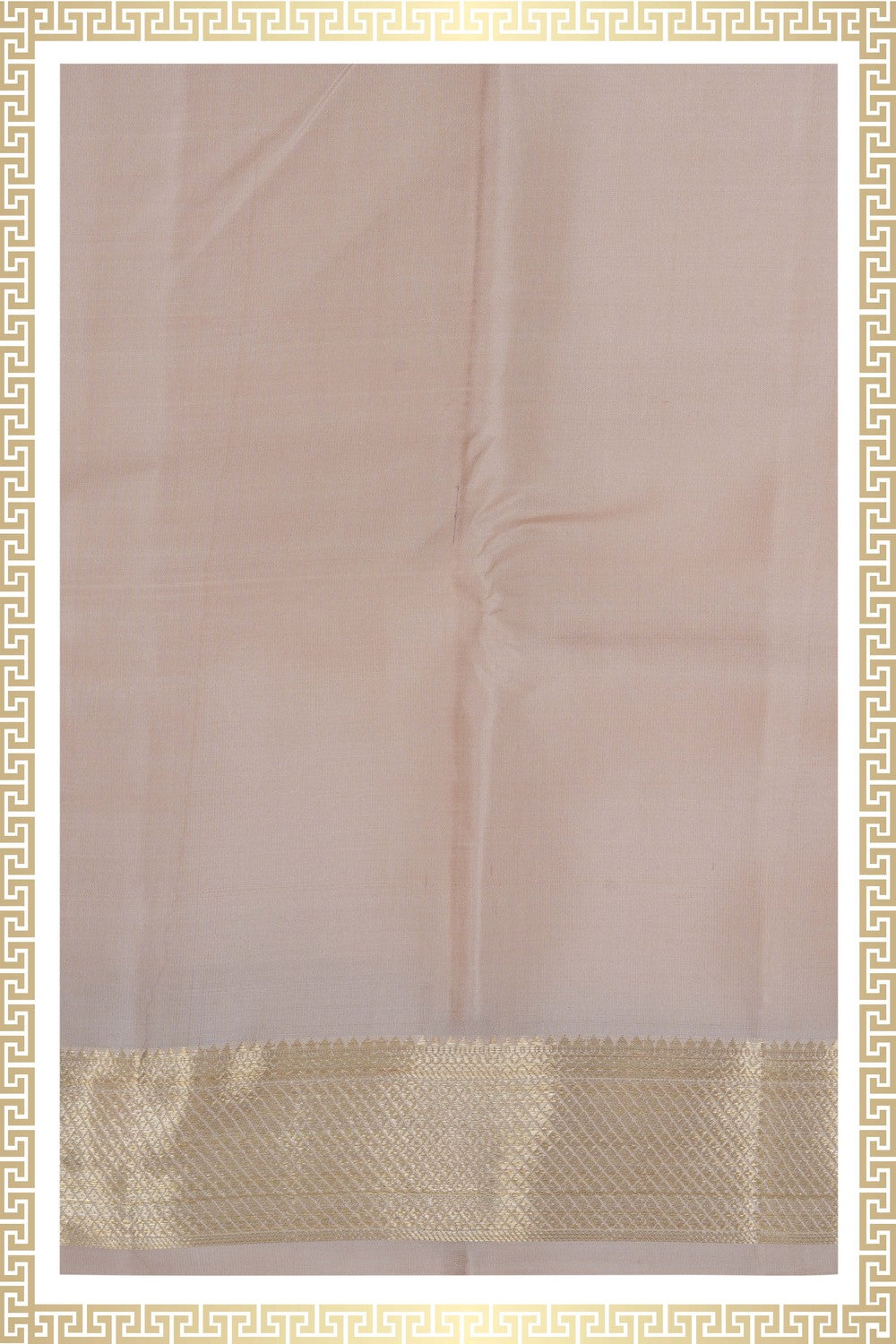 Image of Kanchi Silk Pastel Pink Dhoti With Kanduva (8 X 4)
