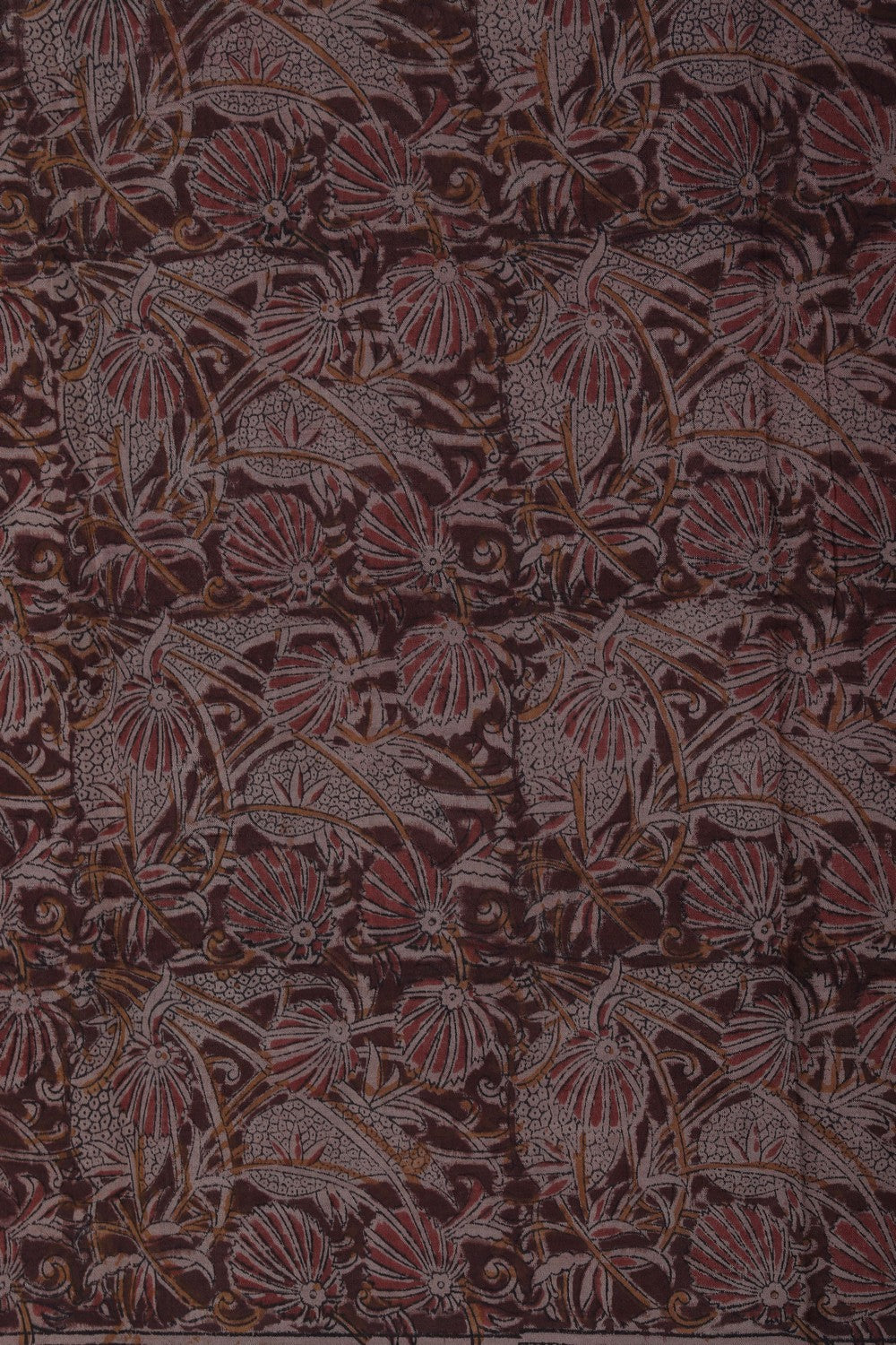 Image of Mangalgiri Silk Saree With Floral Prints