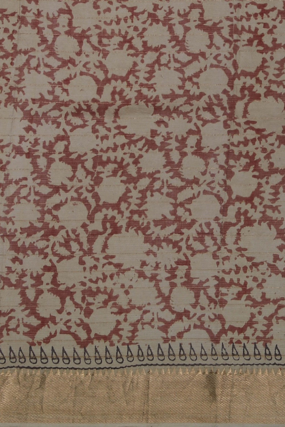 Image of Mangalgiri Silk Saree With Floral Prints