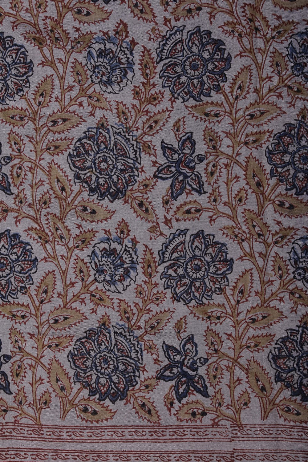 Image of Mangalgiri Silk Saree With Floral Prints