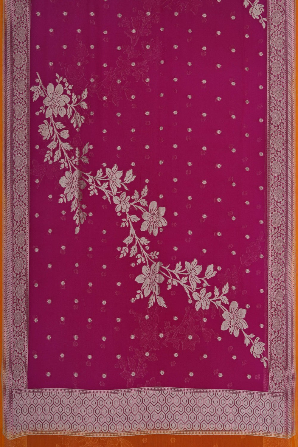 Image of Banarasi Georgette Pink Saree