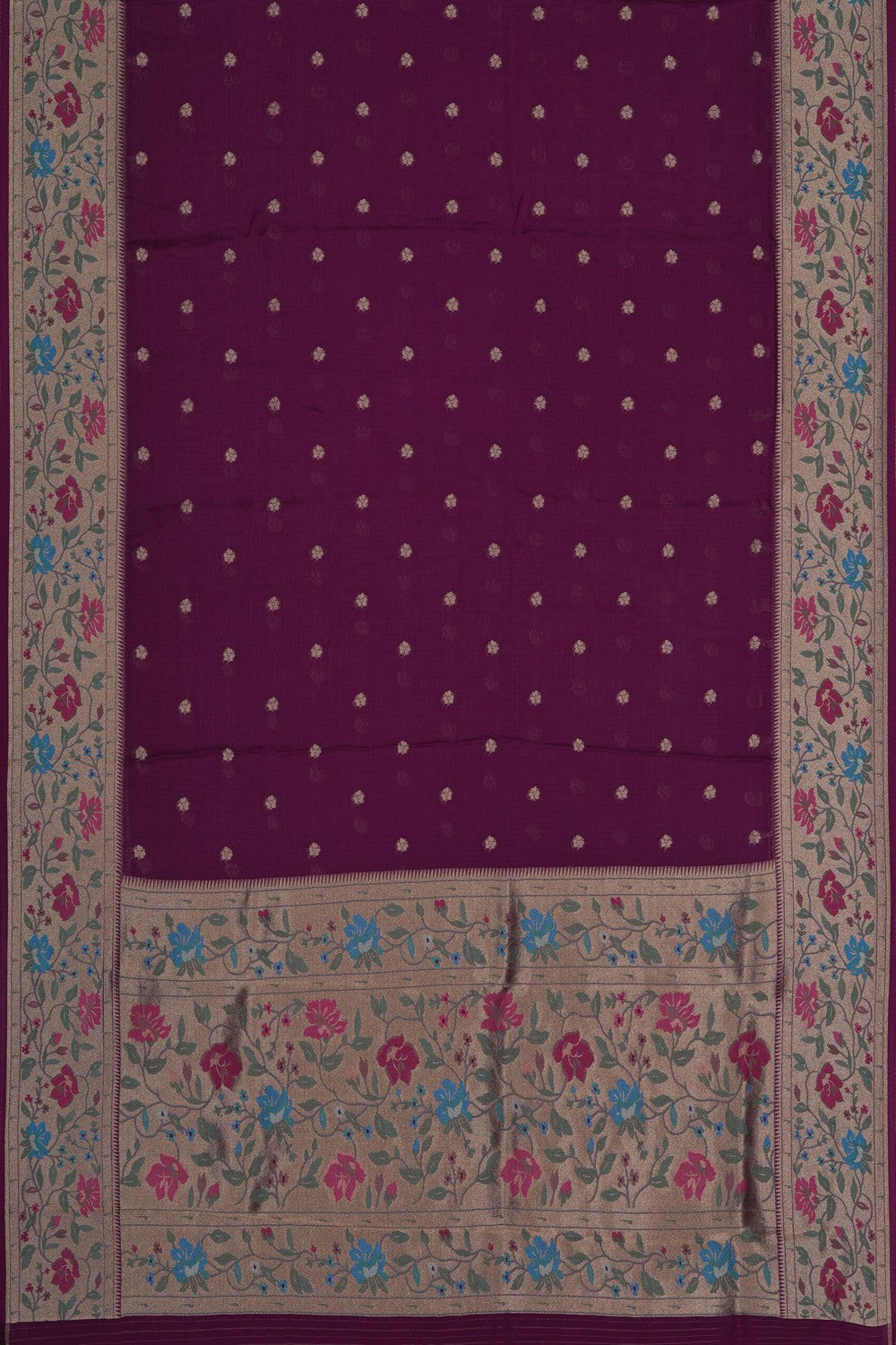 Image of Kota Silk Purple Saree