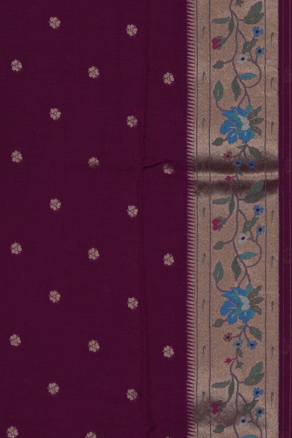 Image of Kota Silk Purple Saree