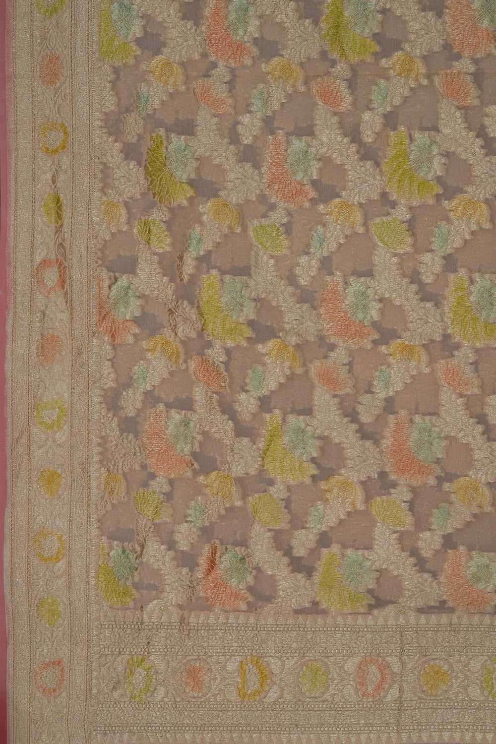Image of Banarasi Silk Beige Dupatta