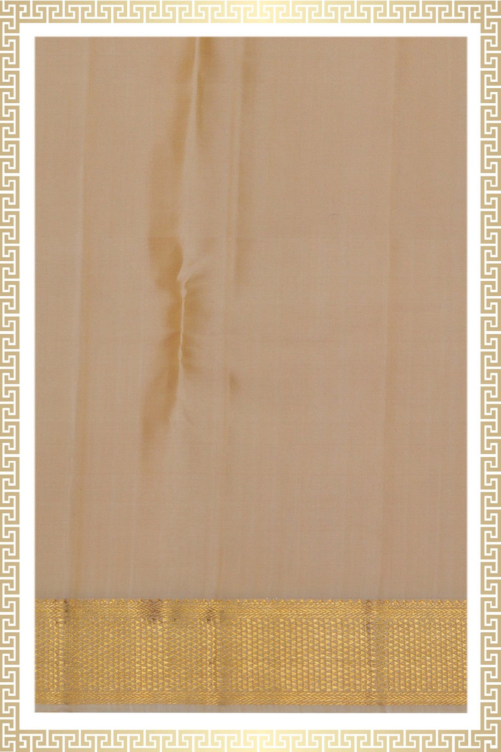 Image of Kanchi Silk Cream Dhoti With Kanduva (8 X 4)