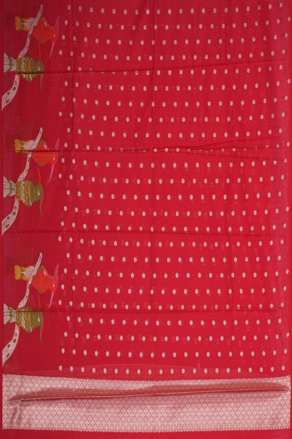 Image of Kota Silk Pavada Unstitched 3 Pcs Set