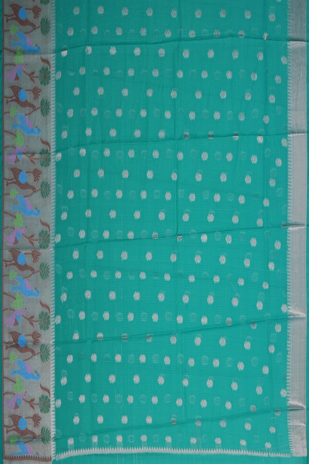 Image of Kota Silk Pavada Unstitched 3 Pcs Set