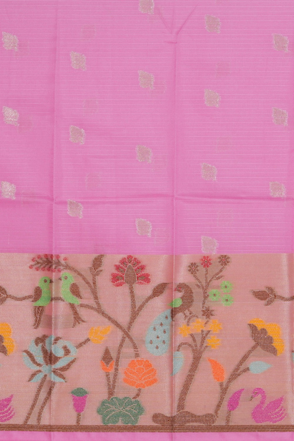 Image of Kota Silk Pavada Unstitched 3 Pcs Set